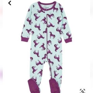 Leveret Unicorns Baby Footie 12-18 Months - Nordstrom